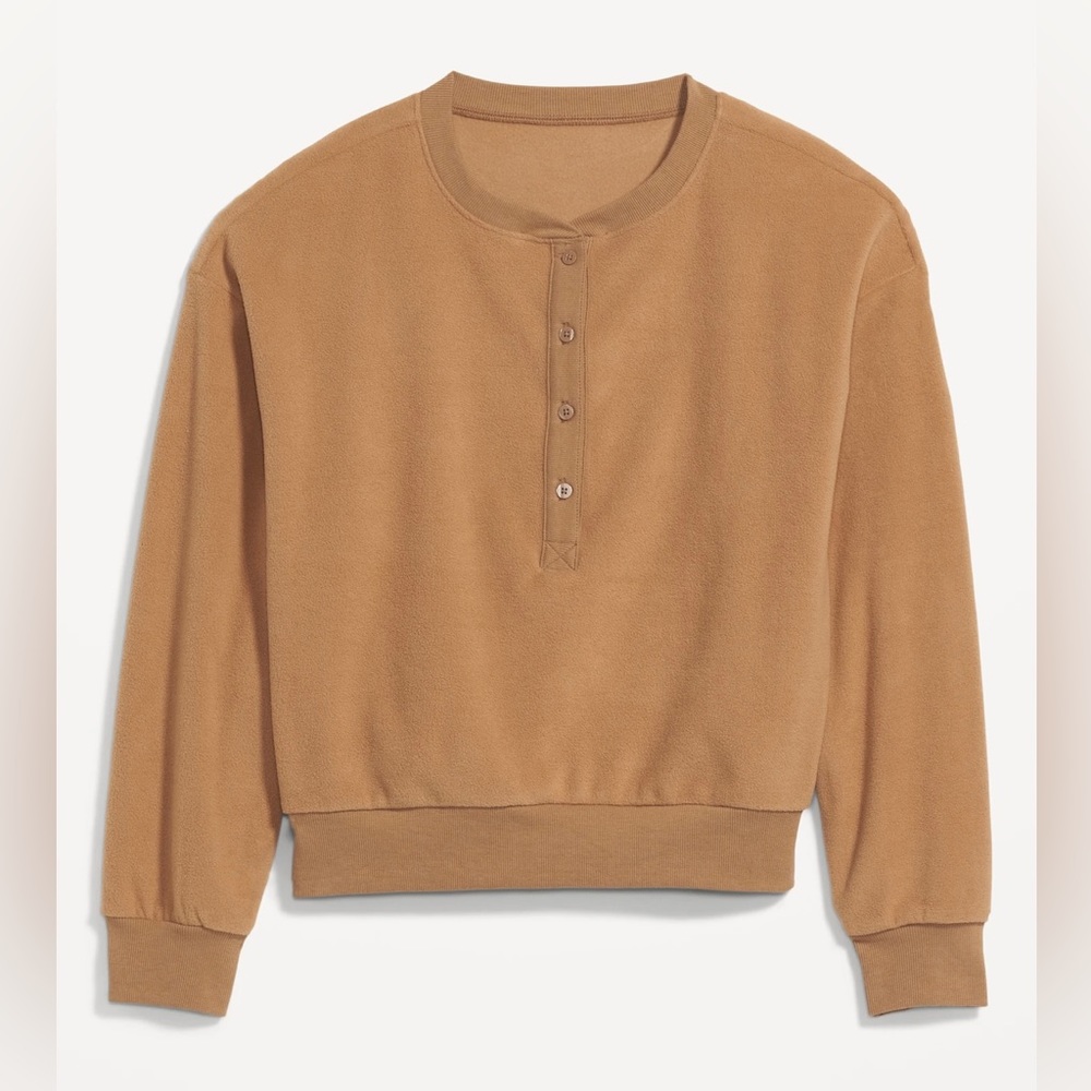 Old Navy Microfleece Henley Sweater